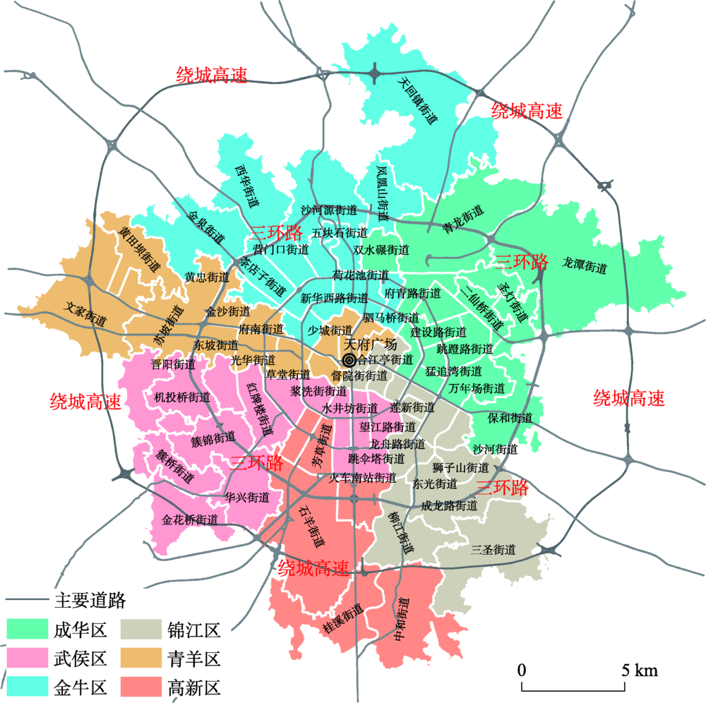 城市流动人口居住自选择中的空间权衡分析——以成都市为例